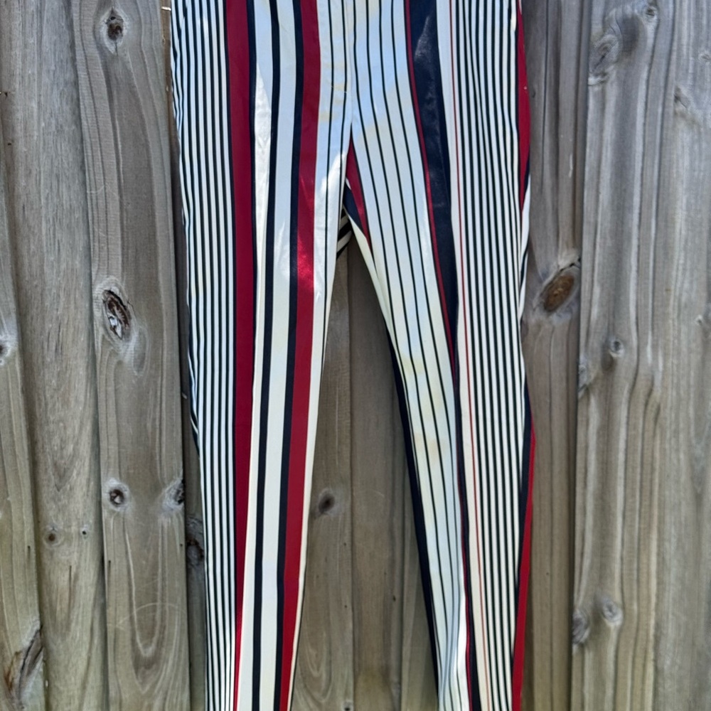 Les Copains Blue Striped Pants - Picture 3 of 8